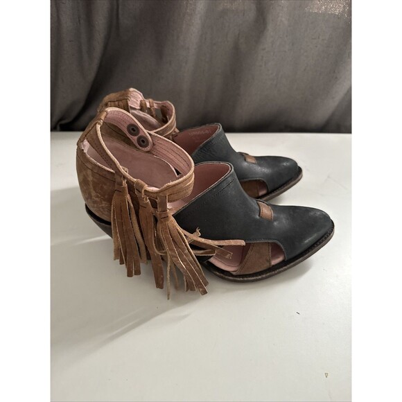 Miss Macie Women's Mercy Me 5" Pointed Toe Bootie - Brown/Black SZ 6.5 NWOB - Picture 6 of 12